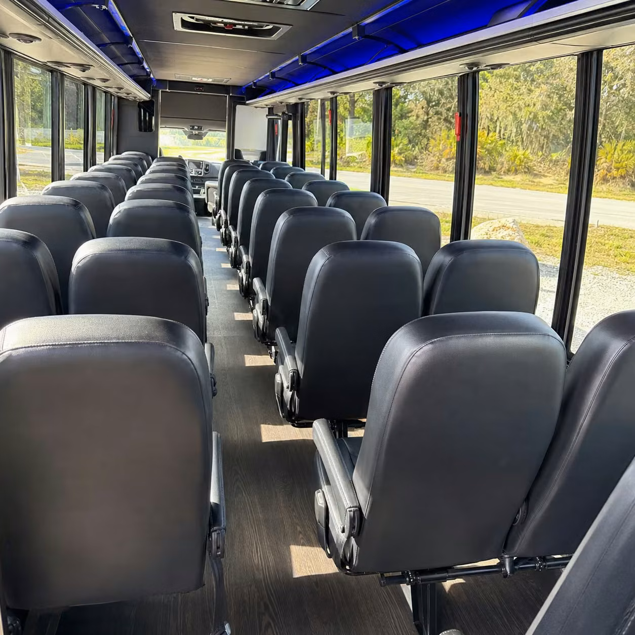 25 passenger minibus inside