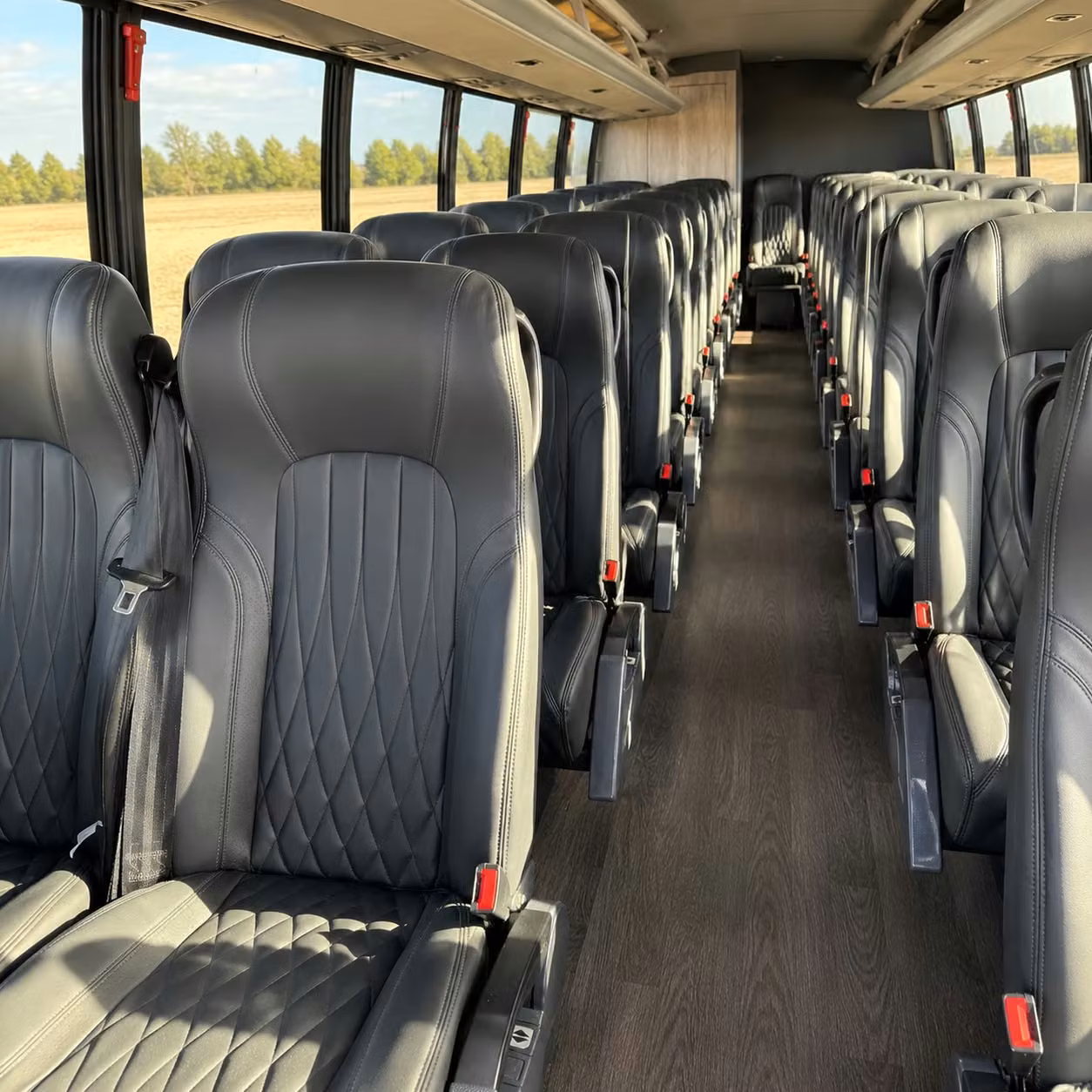 28 passenger minibus interior