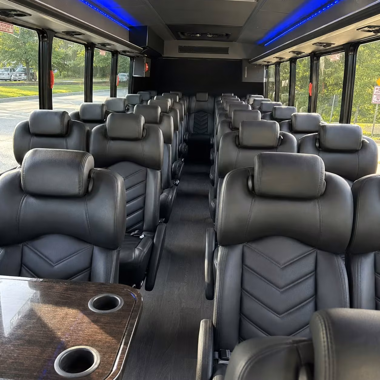 30 passenger minibus inside