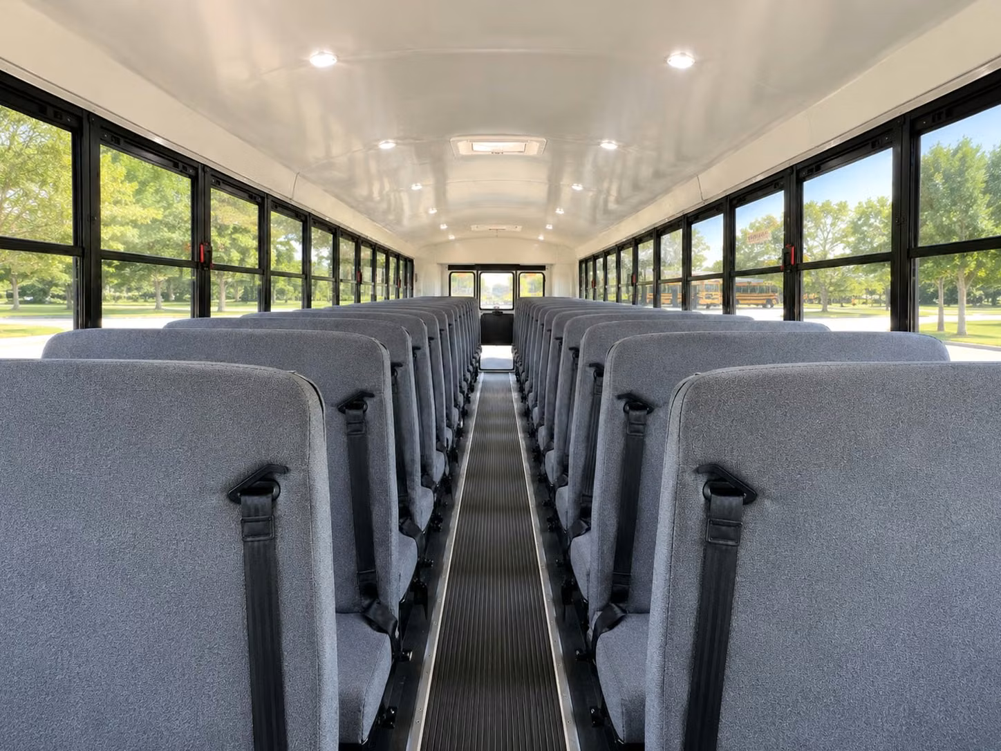 school bus inside